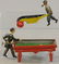 BILLIARD PLAYER & MAN W/ CART PENNY TOYS