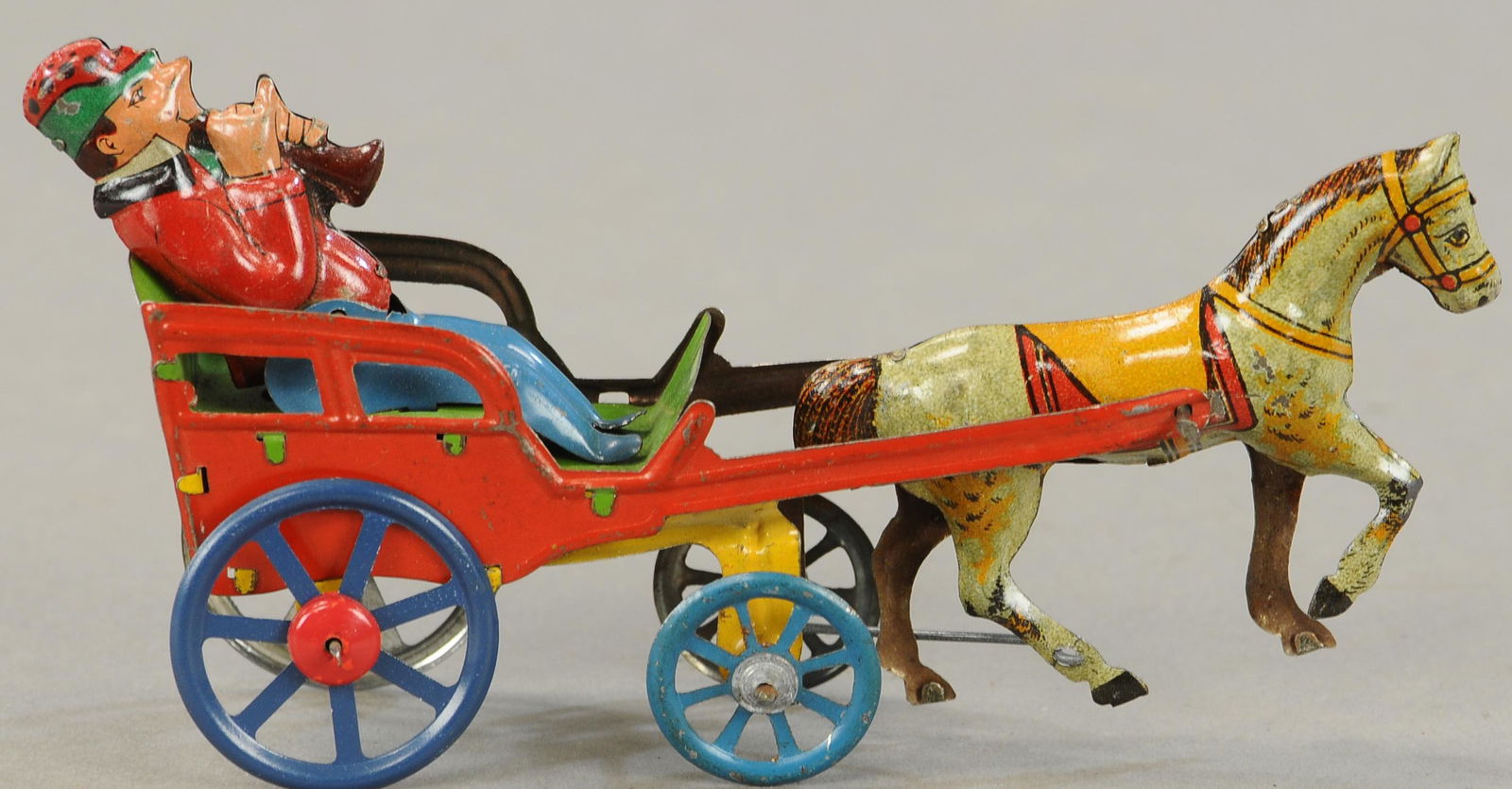 MAN W/ HORN HORSE CART PENNY TOY (1 of 3)