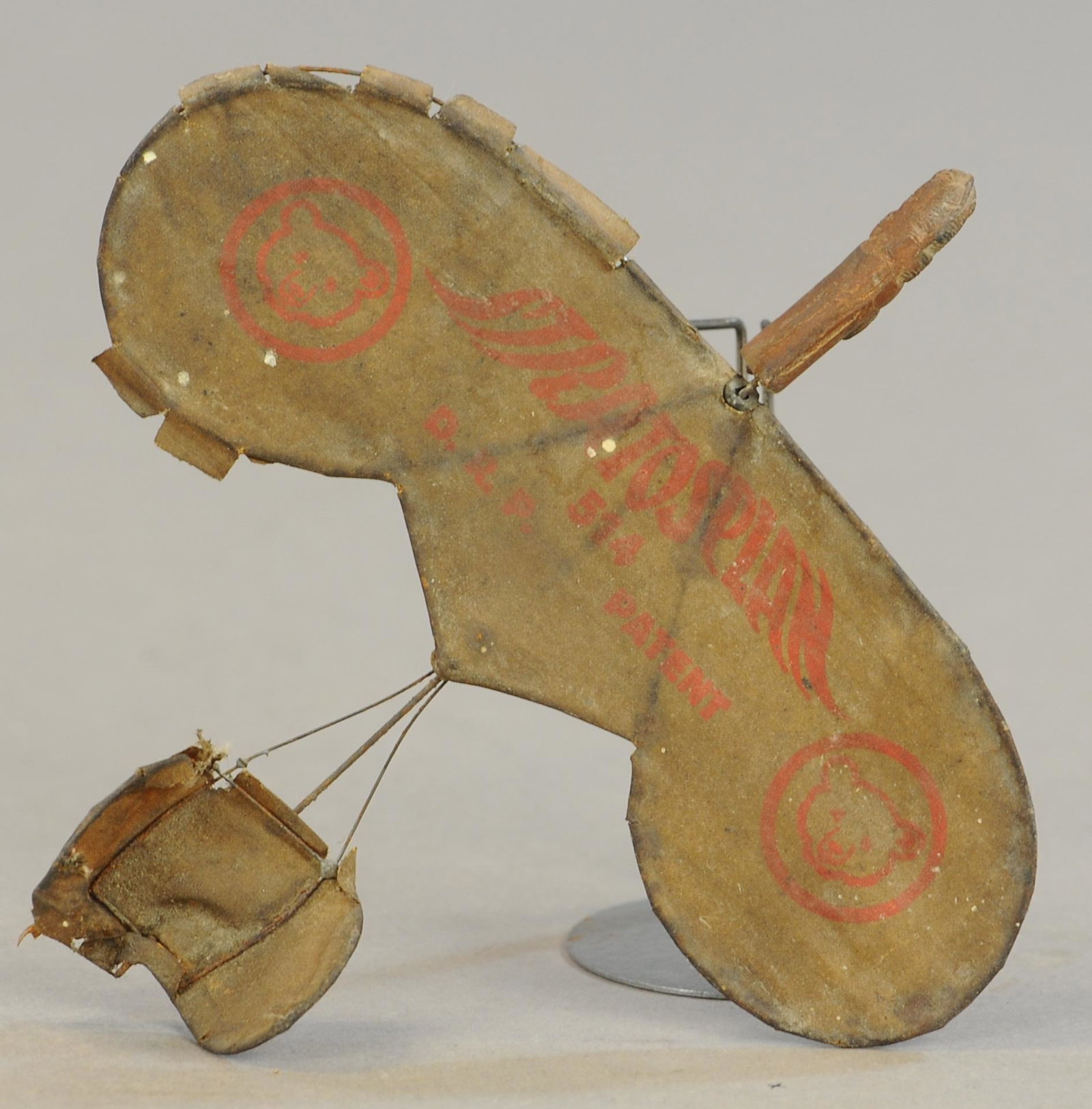 1930'S STEIFF STRATOSPLAN GLIDER: 238. 1930'S STEIFF STRATOSPLAN GLIDER | 5.5" wingspan. | All Original Condition. | $75 - $150