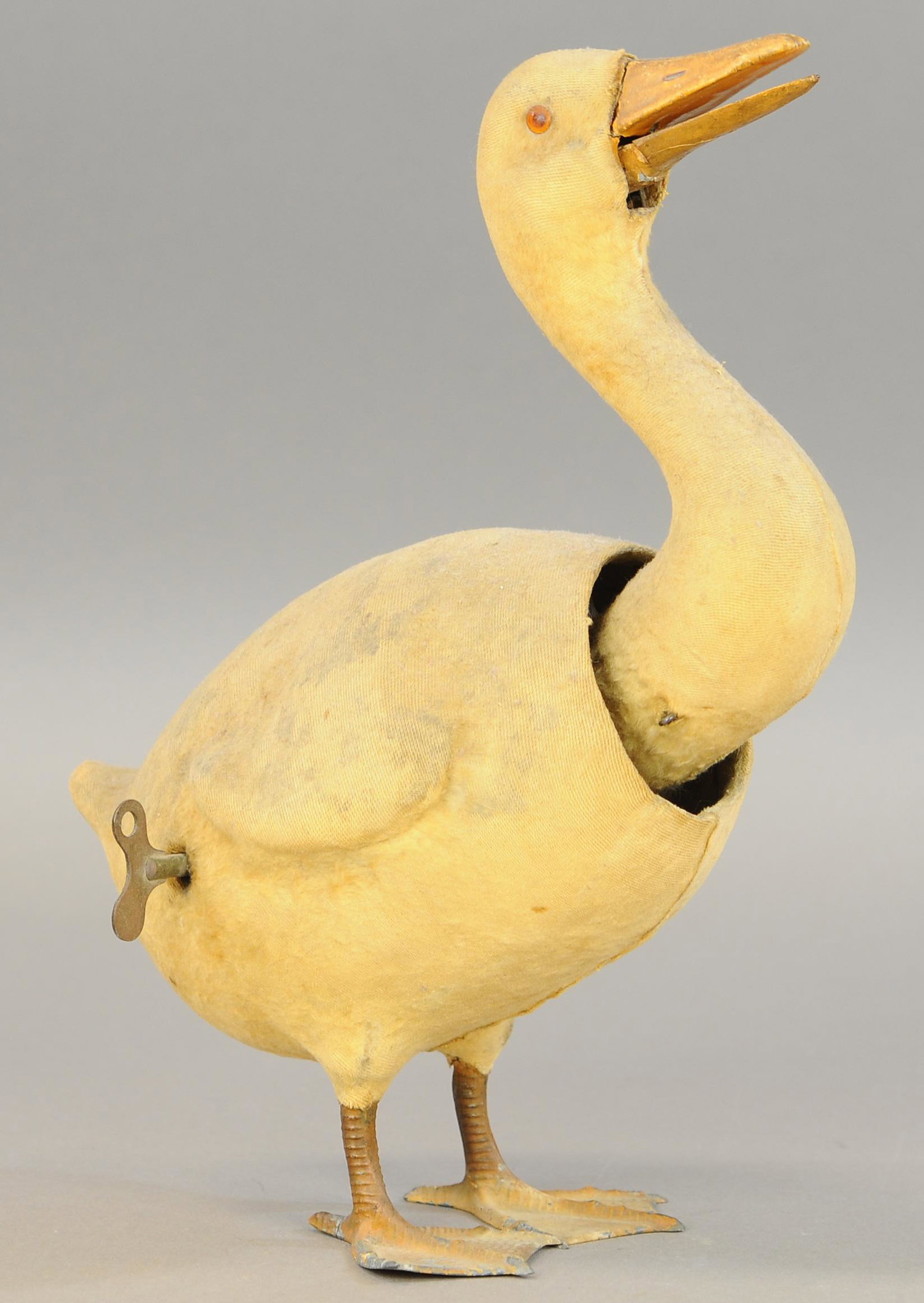 LARGE CLOCKWORK GOOSE NODDER (1 of 3)