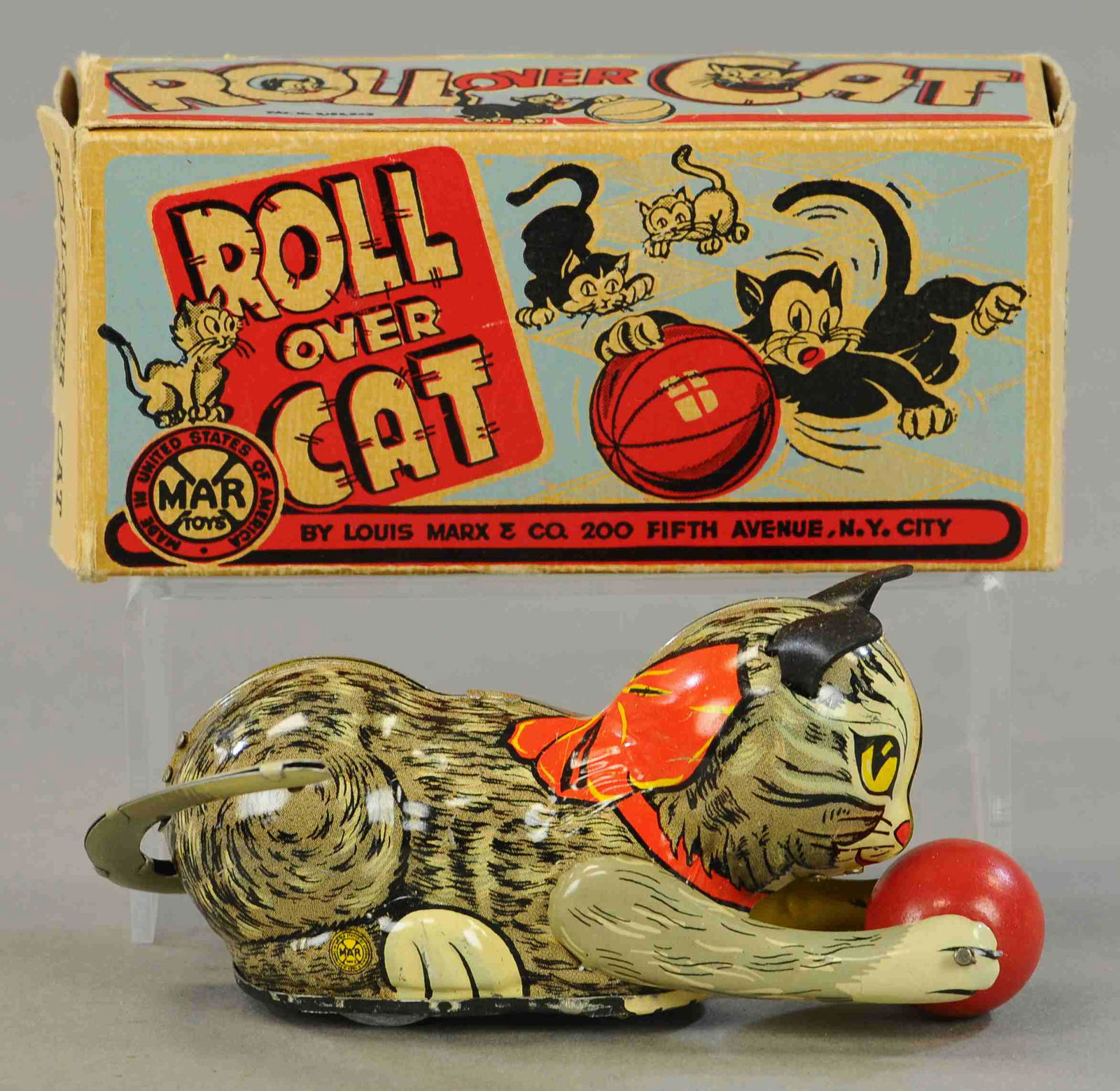 BOXED MARX ROLLOVER CAT (1 of 3)