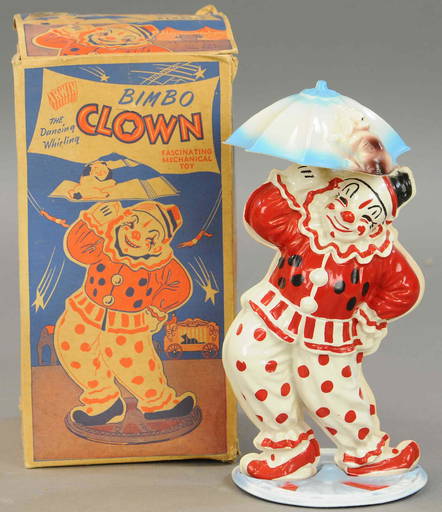 BOXED IRWIN CORP BIMBO CLOWN - Aug 13, 2020 | Bertoia Auctions in NJ BOXED IRWIN CORP BIMBO CLOWN - Aug 13, 2020 | Bertoia Auctions in NJ