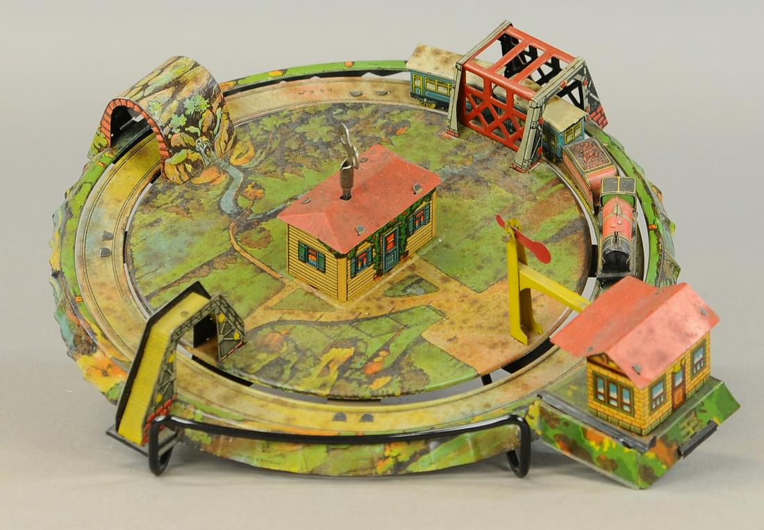 GERMAN HONEYMOON EXPRESS RAILROAD: 151. GERMAN HONEYMOON EXPRESS RAILROAD | 10" w. | All Original Condition. | $100 - $200