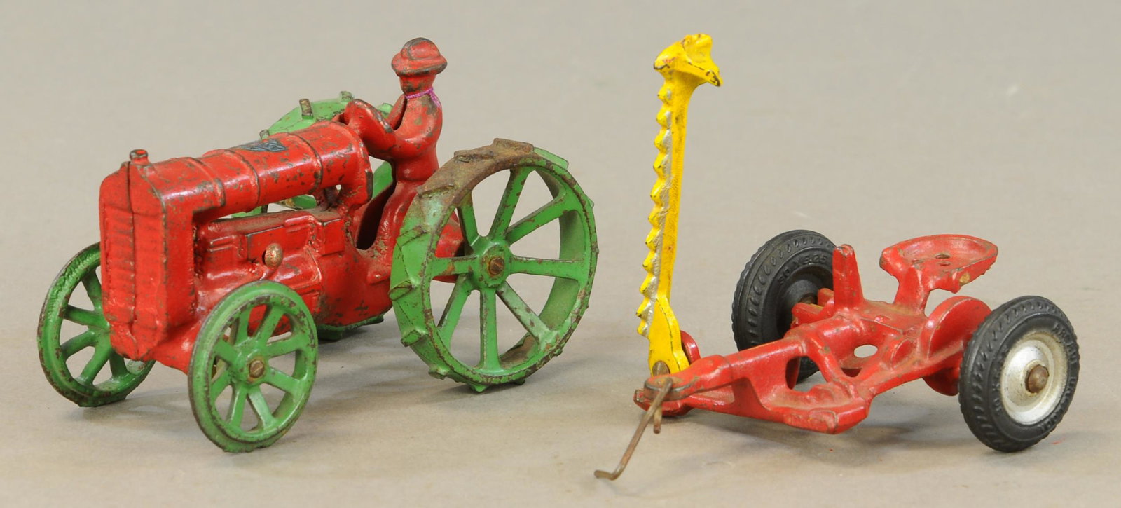 ARCADE FORDSON TRACTOR W/ PLOW: 447. ARCADE FORDSON TRACTOR W/ PLOW | 4.5" l. | All Original Condition. | $150 - $300