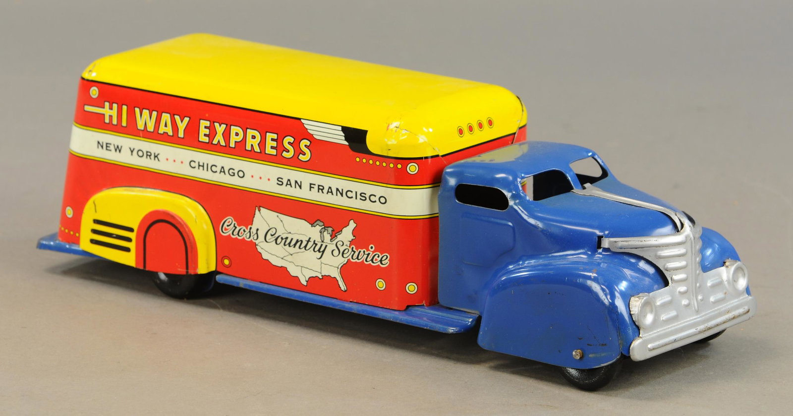 MARX HI-WAY EXPRESS: 686. MARX HI-WAY EXPRESS | 16" l. | All Original Condition. | $150 - $300
