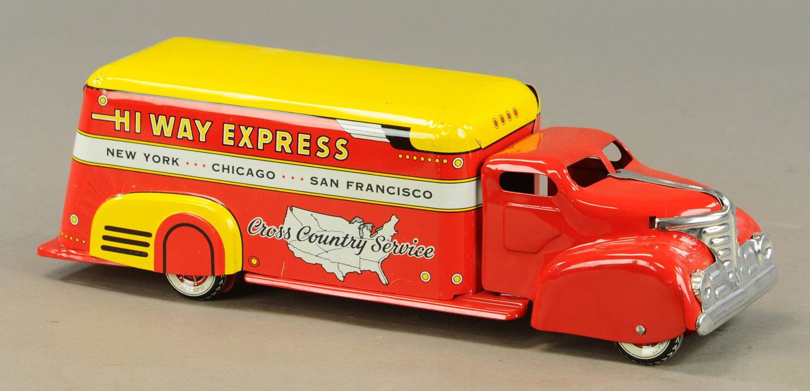 MARX HI-WAY EXPRESS: 687. MARX HI-WAY EXPRESS | 16" l. | All Original Condition. | $150 - $300
