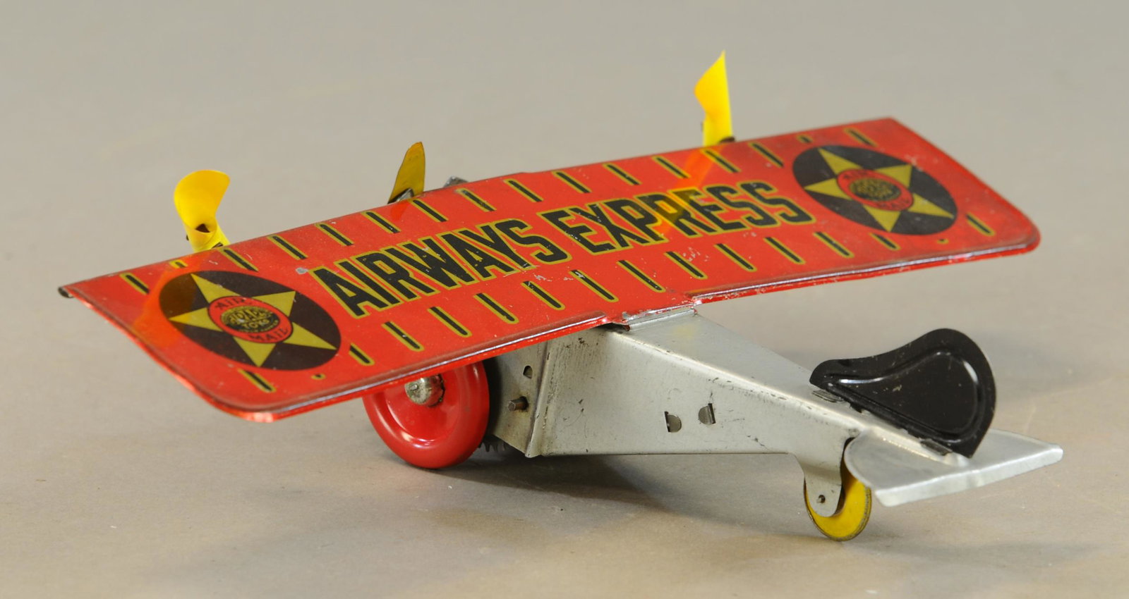 GIRARD AIRWAY EXPRESS: 708. GIRARD AIRWAY EXPRESS | 13" l. | Red wheel are replaced, otherwise in All Original Condition. | $150 - $300
