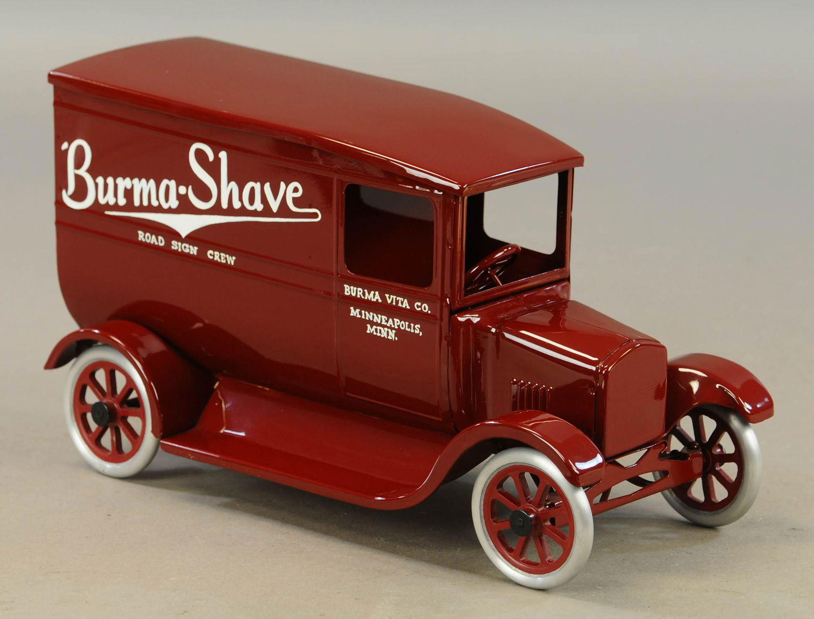BUDDY L COWDERY FLIVVER BURMA-SHAVE DELIVERY: 718. BUDDY L COWDERY FLIVVER BURMA-SHAVE DELIVERY | TRUCK | Contemporary, Near Mint. | $300 - $600