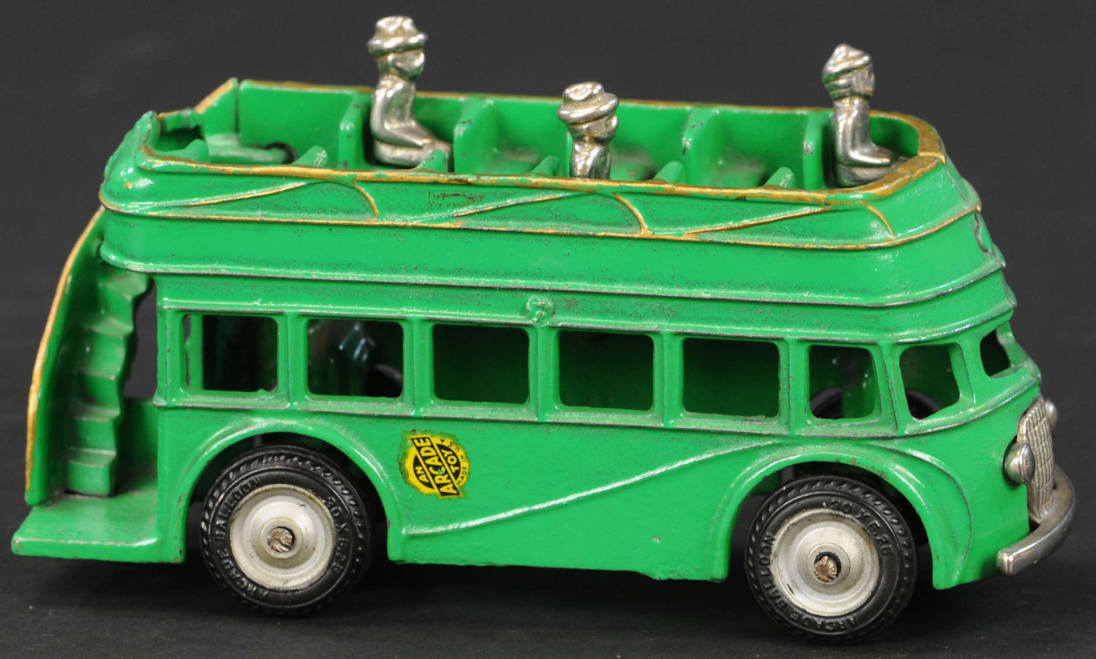 ARCADE DOUBLE DECKER BUS: 80. ARCADE DOUBLE DECKER BUS | 8" l. | (Pristine Condition) | $300 - $500