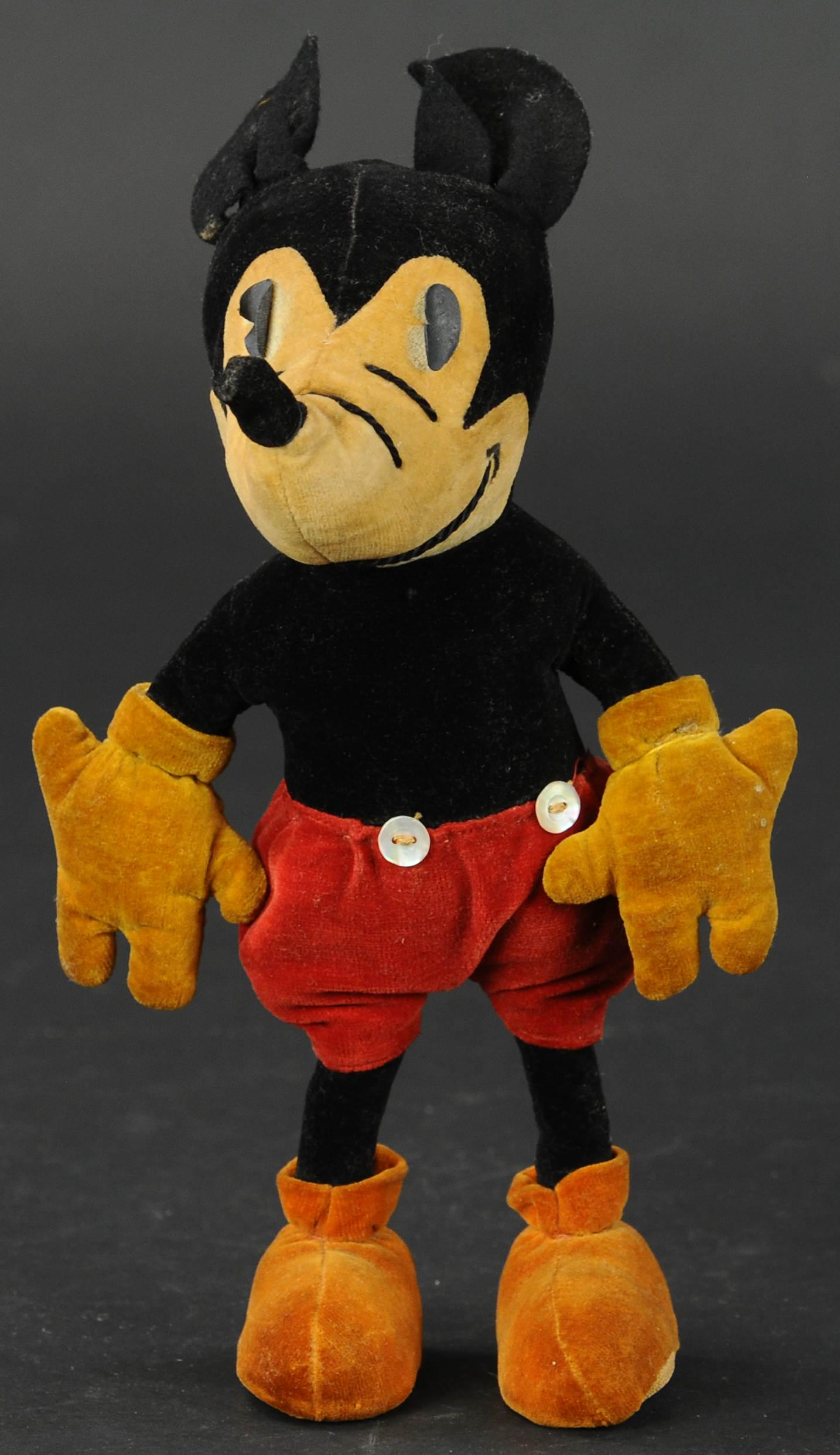 MEDIUM MICKEY MOUSE DOLL: 402. MEDIUM MICKEY MOUSE DOLL | 9" h. | (Pristine Condition) | $400 - $600