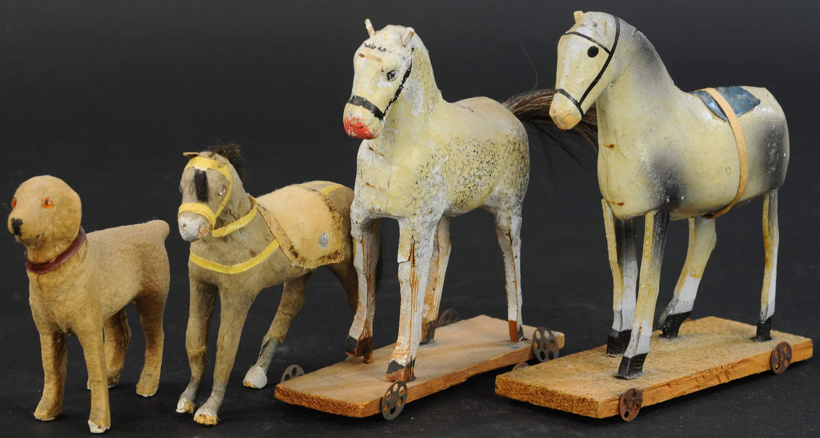 WOODEN HORSE AND ANIMAL GROUPING (1 of 2)