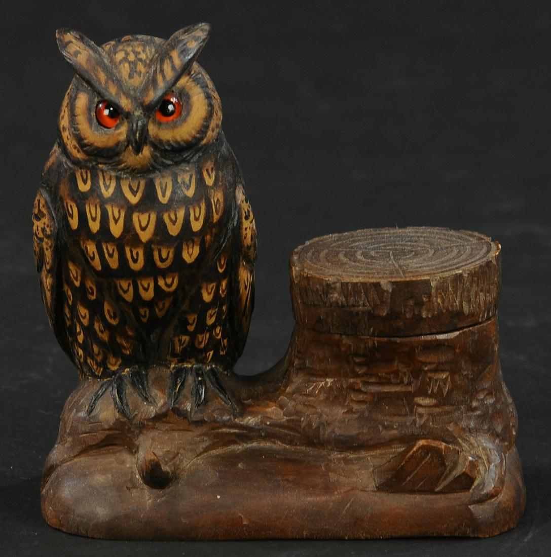 BLACK FOREST WISE OWL INK STAND (1 of 3)