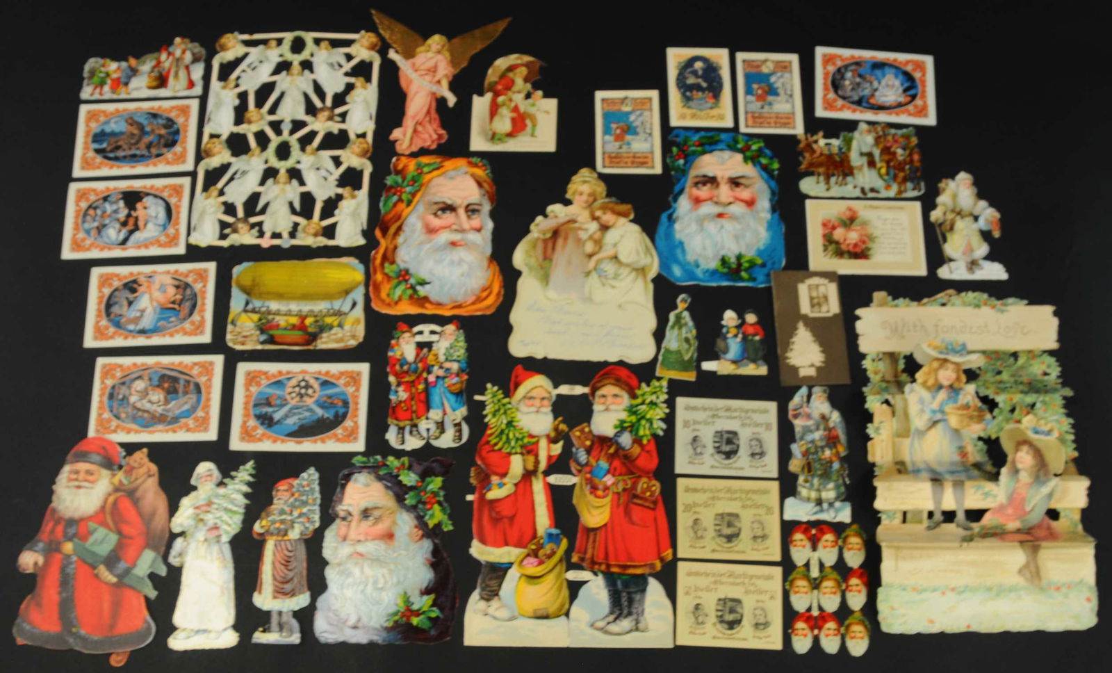 24 PAGES OF MISCELLANEOUS CARDS & DIE-CUTS (1 of 5)