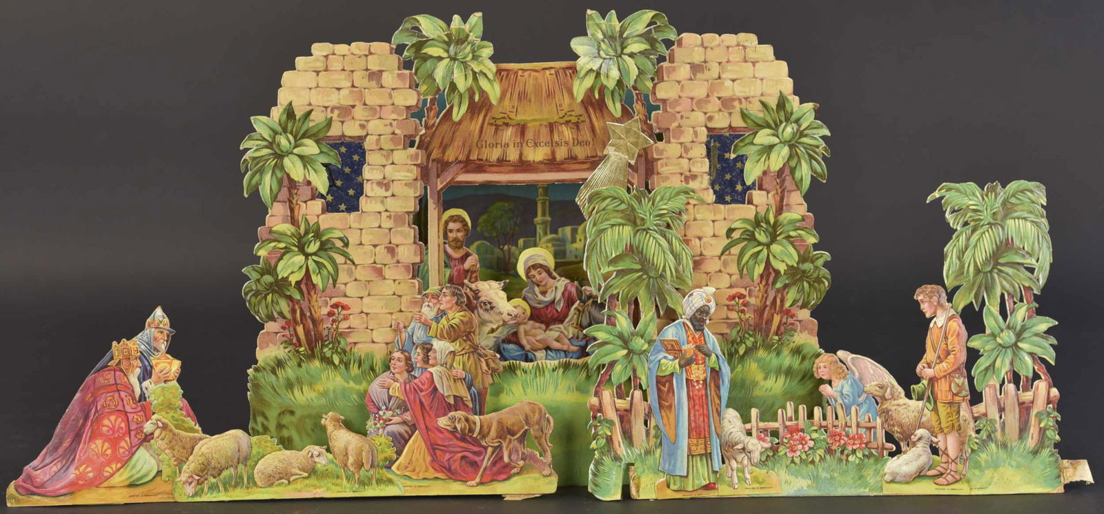 THREE DIMENSIONAL CRECHE AND CHRISTMAS TREE (1 of 1)