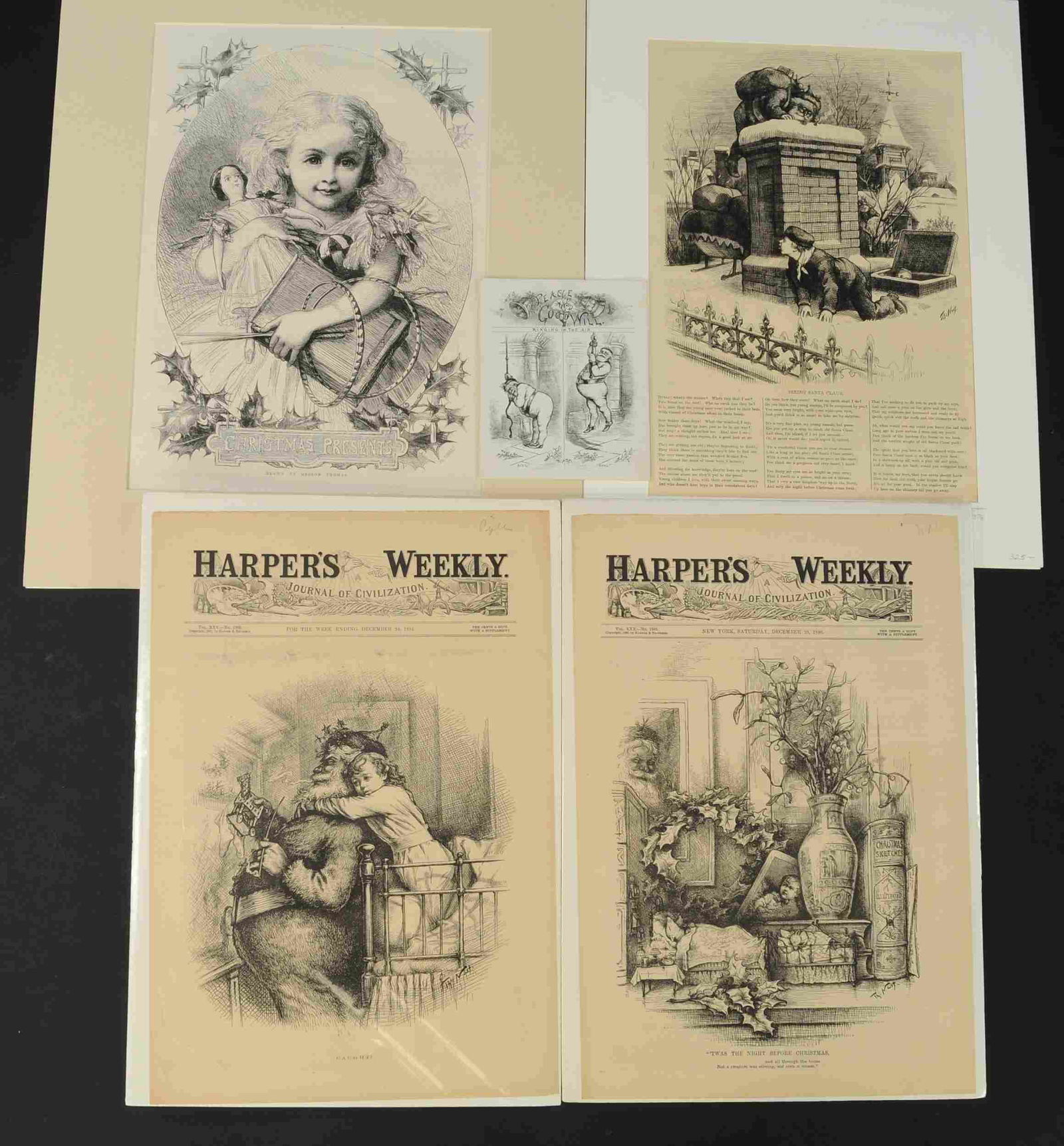 FOUR EARLY HARPERS PRINTS BY T.NAST (1 of 1)