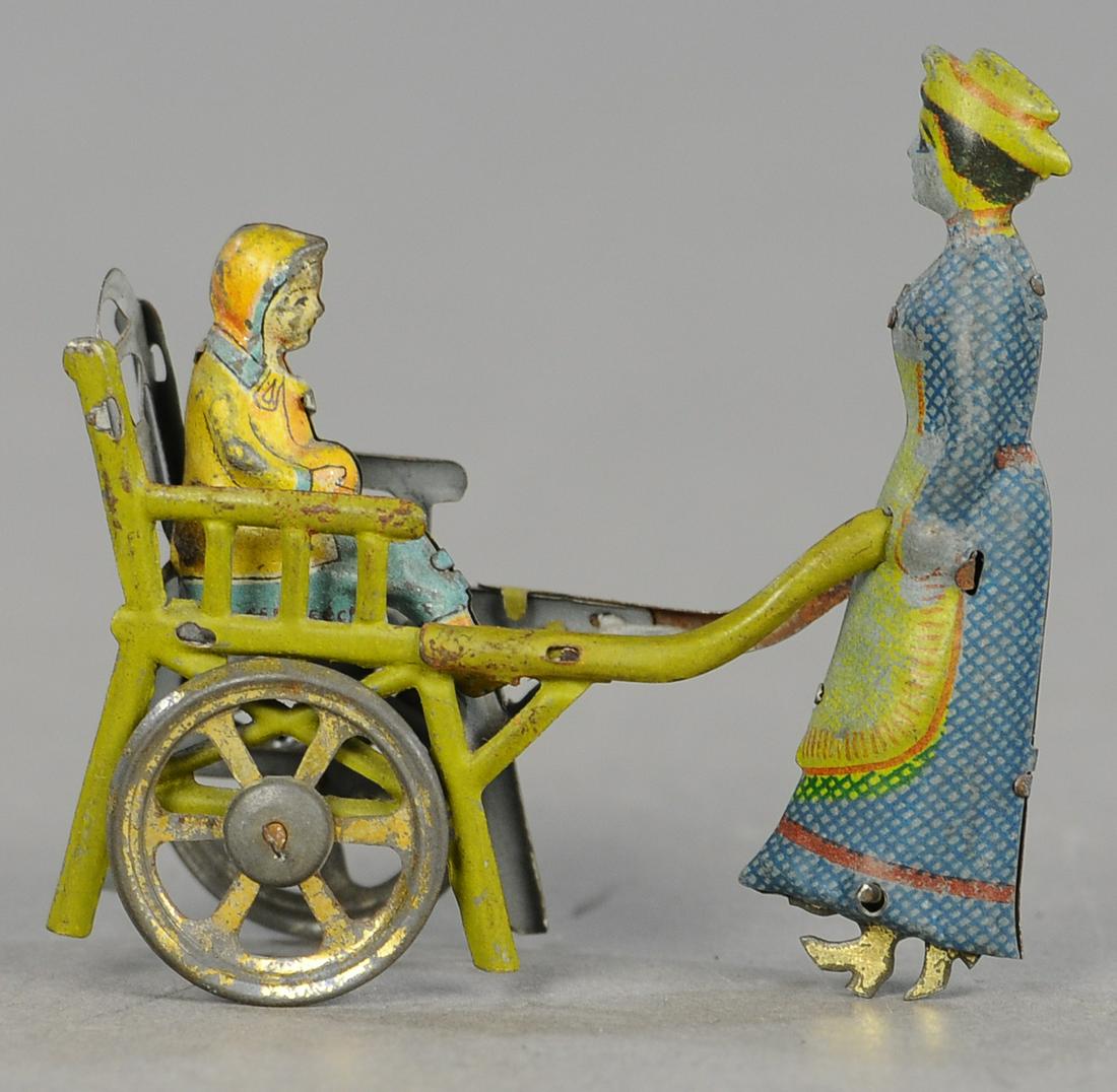 MEIER WOMAN PUSHING BABY CHAIR PENNY TOY (1 of 3)