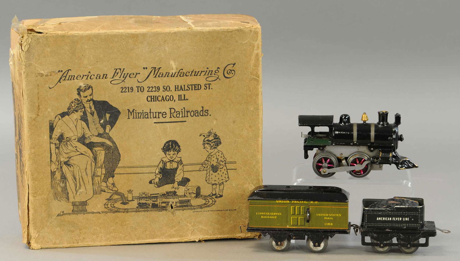 BOXED AMERICAN FLYER METZEL SET (1 of 4)