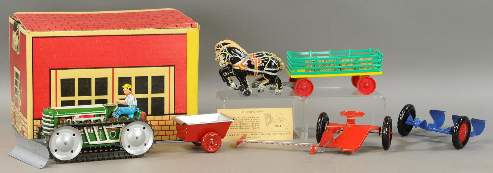 BOXED MARX TRACTOR & PLOW ATTACHMENTS (1 of 3)