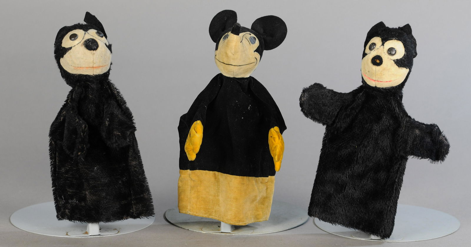 MICKEY & FELIX HAND PUPPETS (1 of 2)