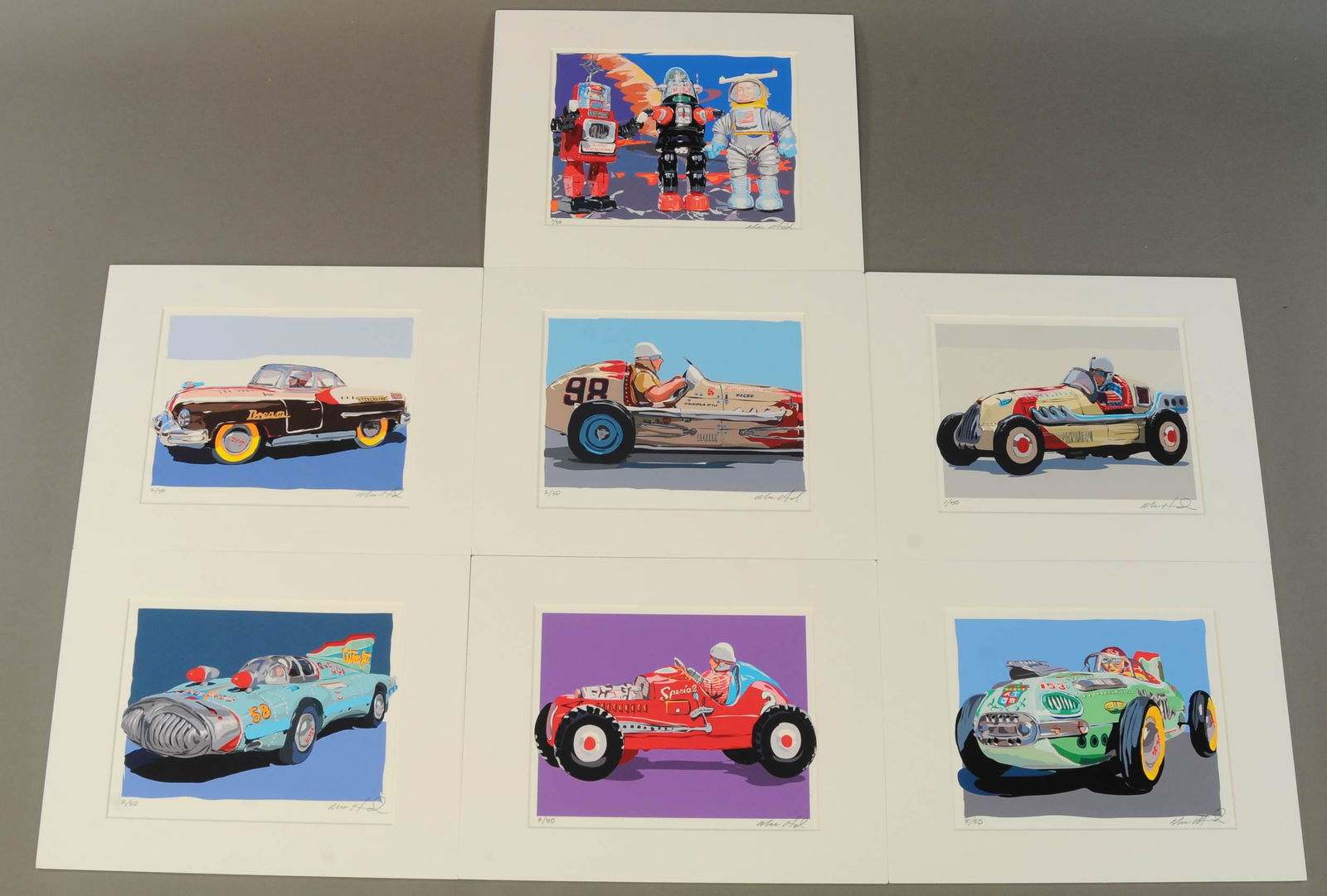 GROUP OF LITHOGRAPH PRINTS - ANTIQUE TOYS (1 of 3)