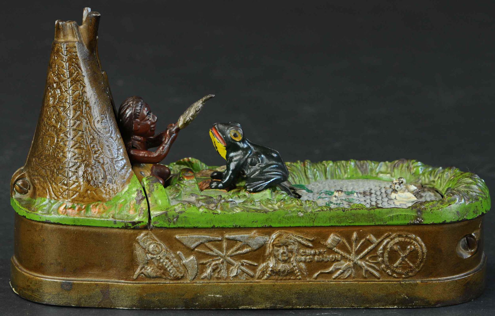 CHIEF BIG MOON MECHANICAL BANK (1 of 4)