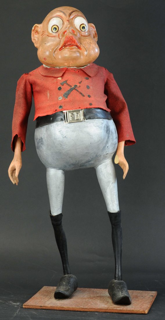 LARGE PALMER COX BROWNIE FIREMAN DISPLAY FIGURE (1 of 4)