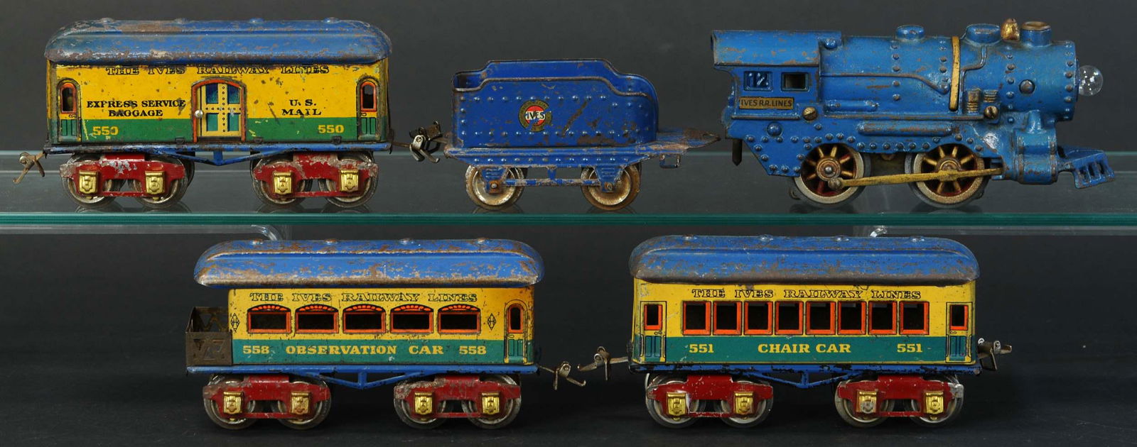 IVES MONTGOMERY WARD SPECIAL BLUE VAGABOND SET (1 of 4)