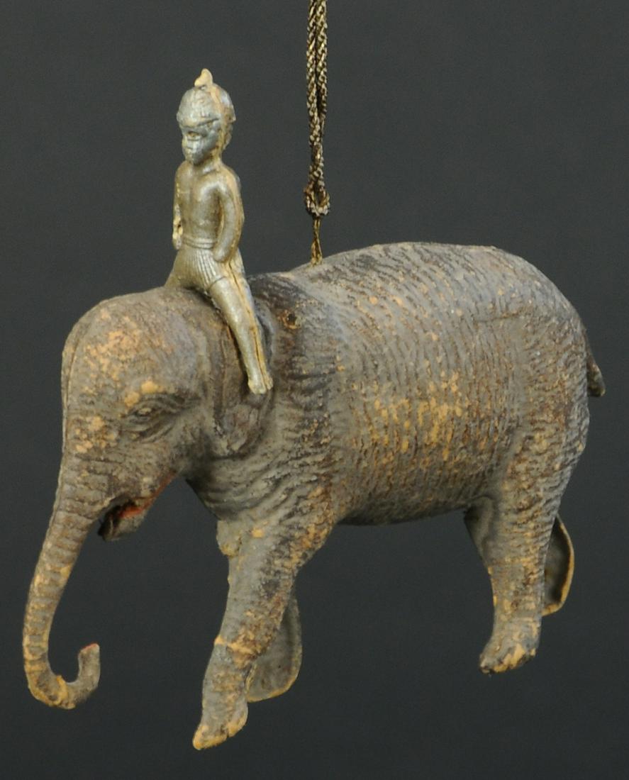 DRESDEN ELEPHANT WITH RIDER ORNAMENT (1 of 2)