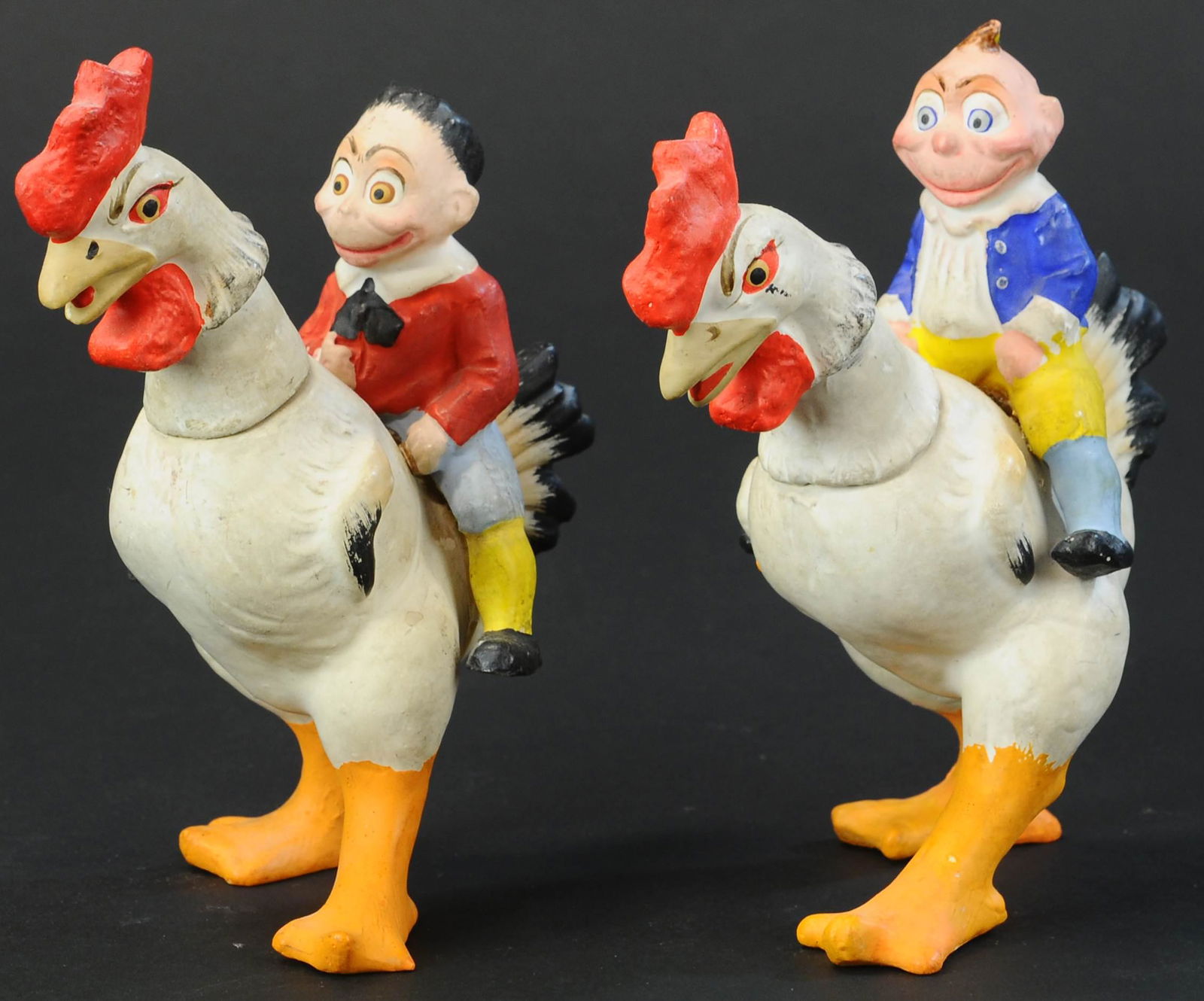 MAX AND MORITZ ON ROOSTERS CANDY CONTAINERS (1 of 4)