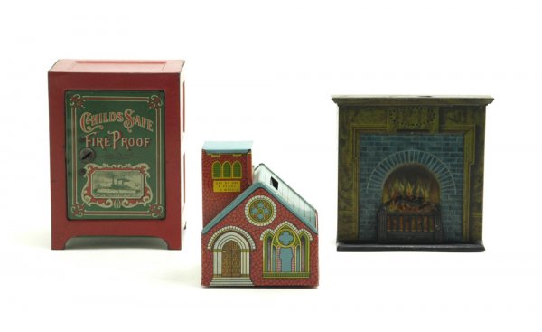 LOT OF THREE TIN STILL BANKS