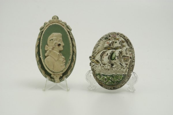 COLONIAL MAN AND CLIPPER SHIP DOORKNOCKERS