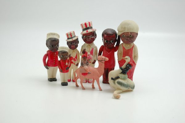 NICE GROUPING OF BLACK CHILDREN CELLULOID FIGURES