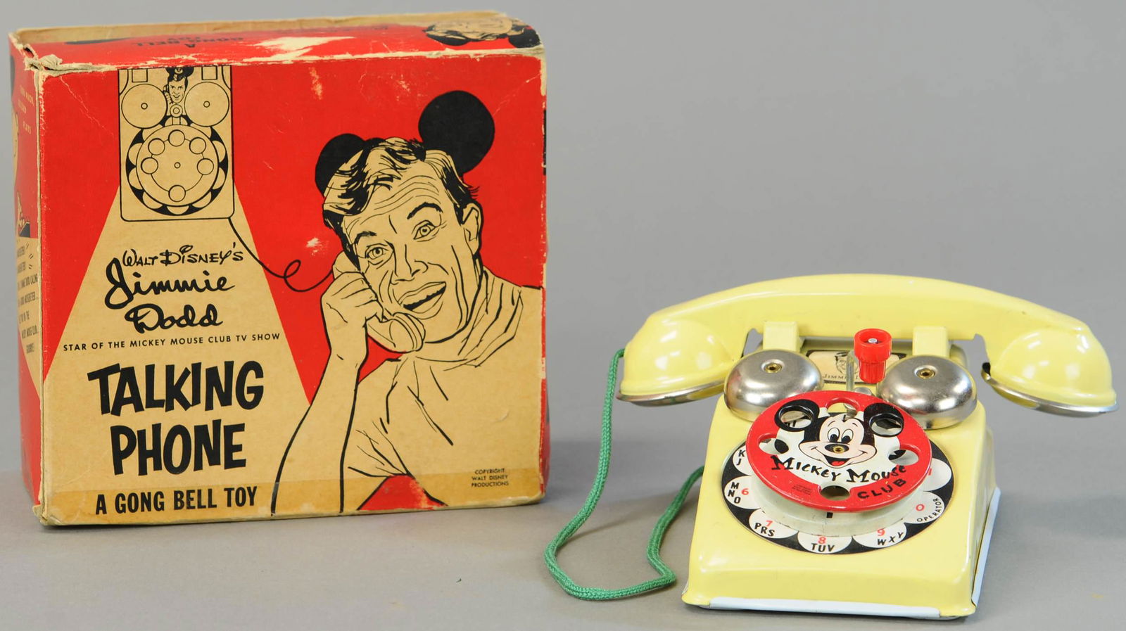 BOXED MICKEY MOUSE JIMMY DODD TALKING PHONE (1 of 3)
