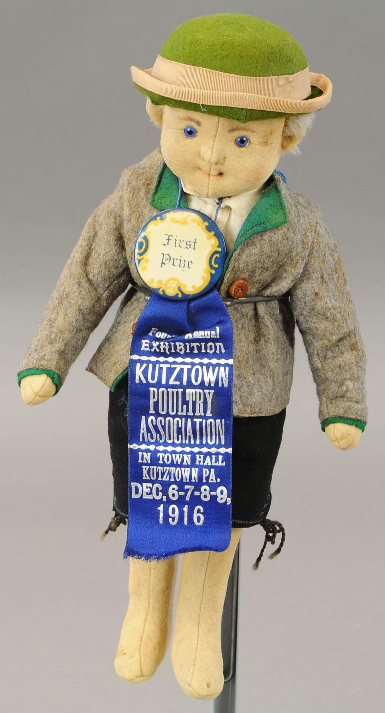 NICE STEIFF FELT BOY DOLL (1 of 2)