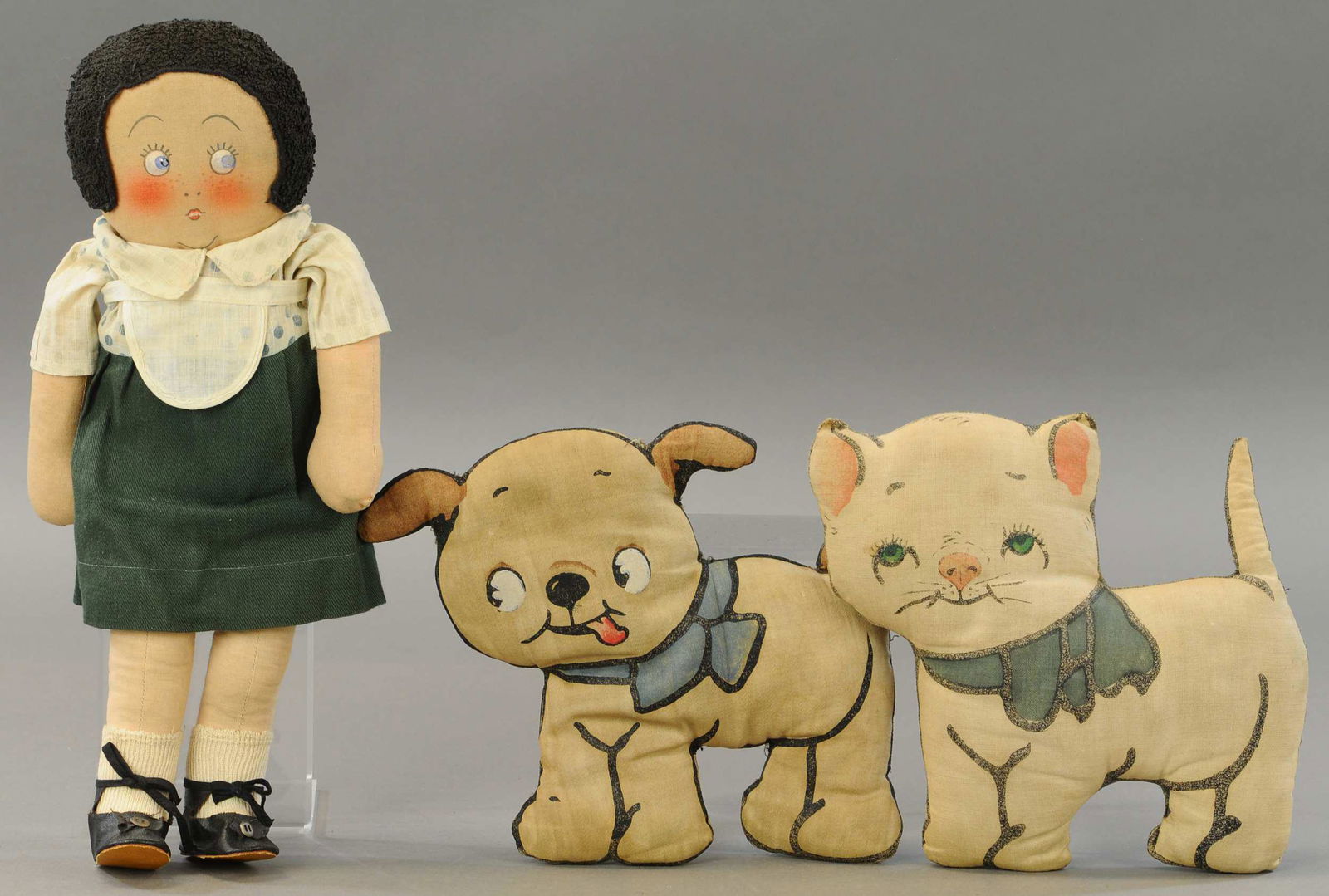 LOT OF THREE CLOTH STUFFED ITEMS (1 of 2)