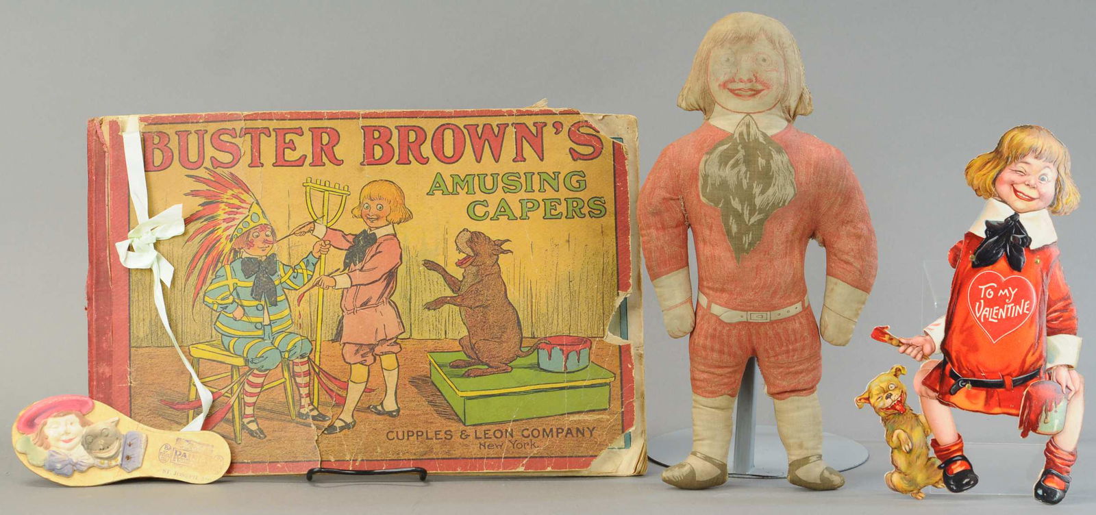 BUSTER BROWN DOLL, CARD & NOISEMAKER (1 of 3)