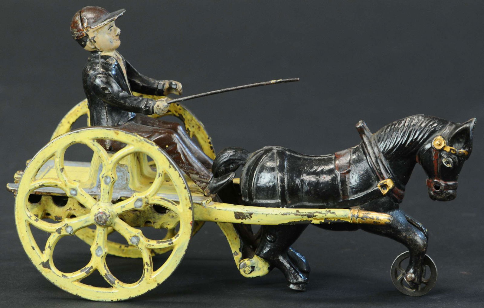 BOY WHIPPING HORSE IN CART (1 of 4)