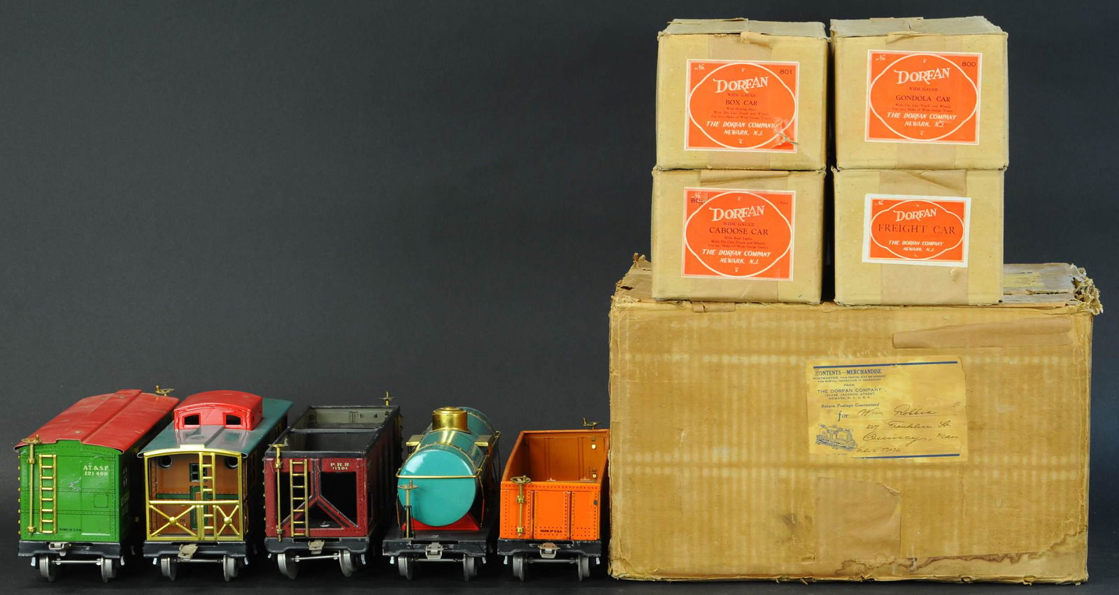 FIVE DORFAN WIDE GAUGE FREIGHT CARS (1 of 4)