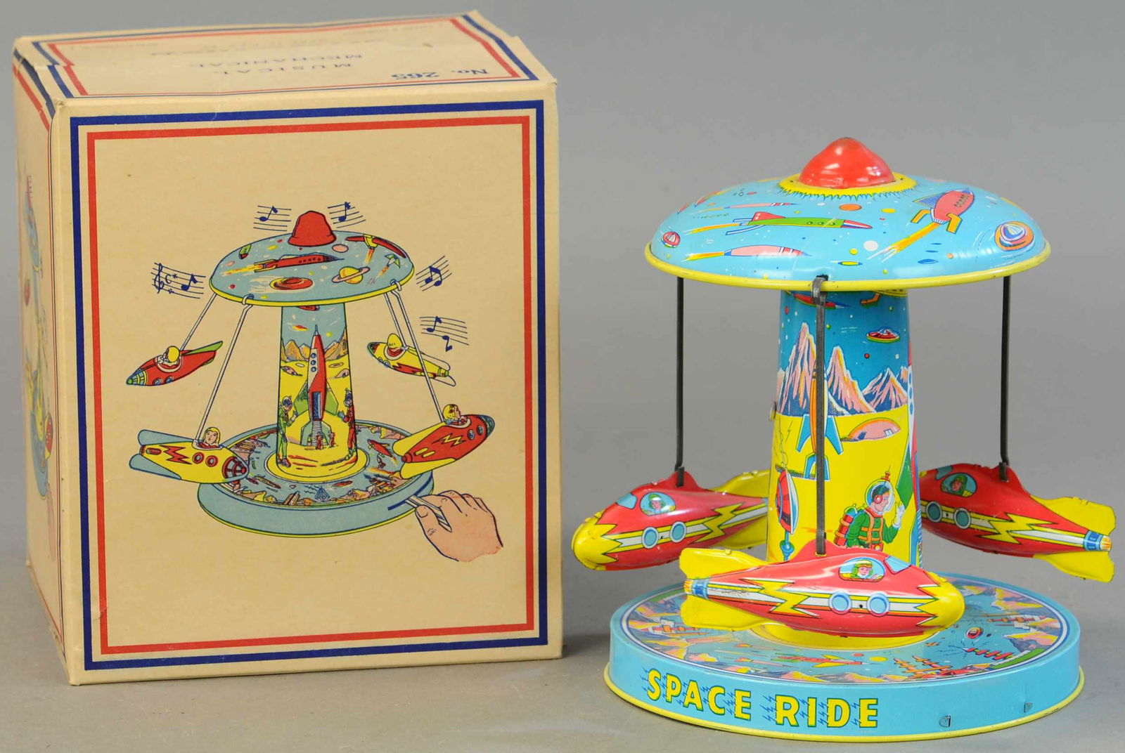 BOXED MUSICAL MECHANICAL SPACE RIDE (1 of 3)