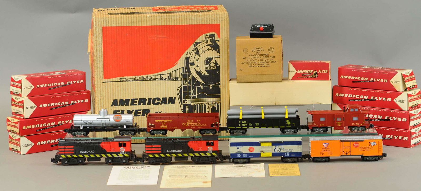BOXED AMERICAN FLYER NO. 20440 SEABOARD FREIGHT SE (1 of 4)