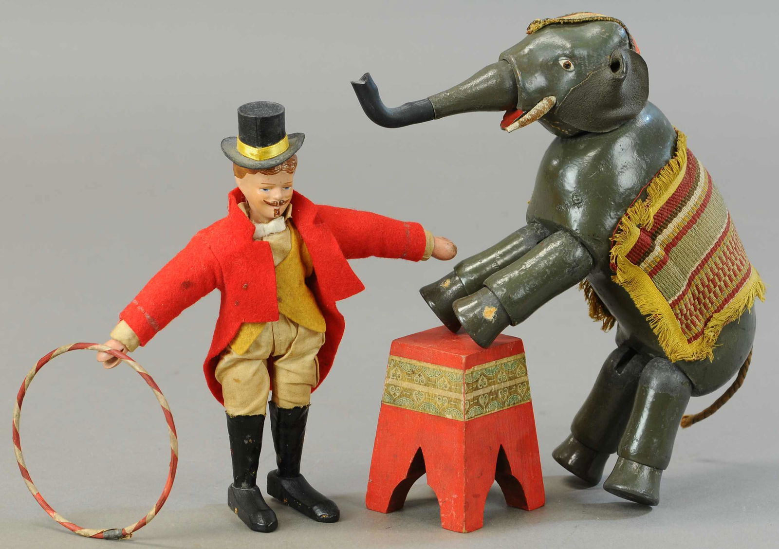SCHOENHUT RINGMASTER W/ STANDING ELEPHANT (1 of 3)