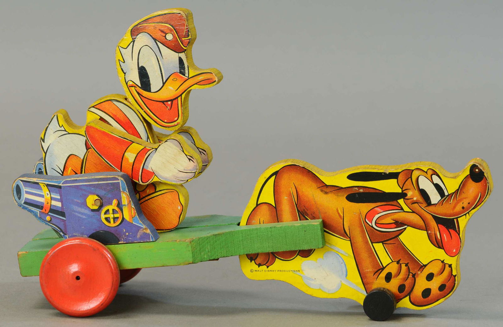 FISHER PRICE NO.744 DOUGHBOY DONALD W/ PLUTO (1 of 3)