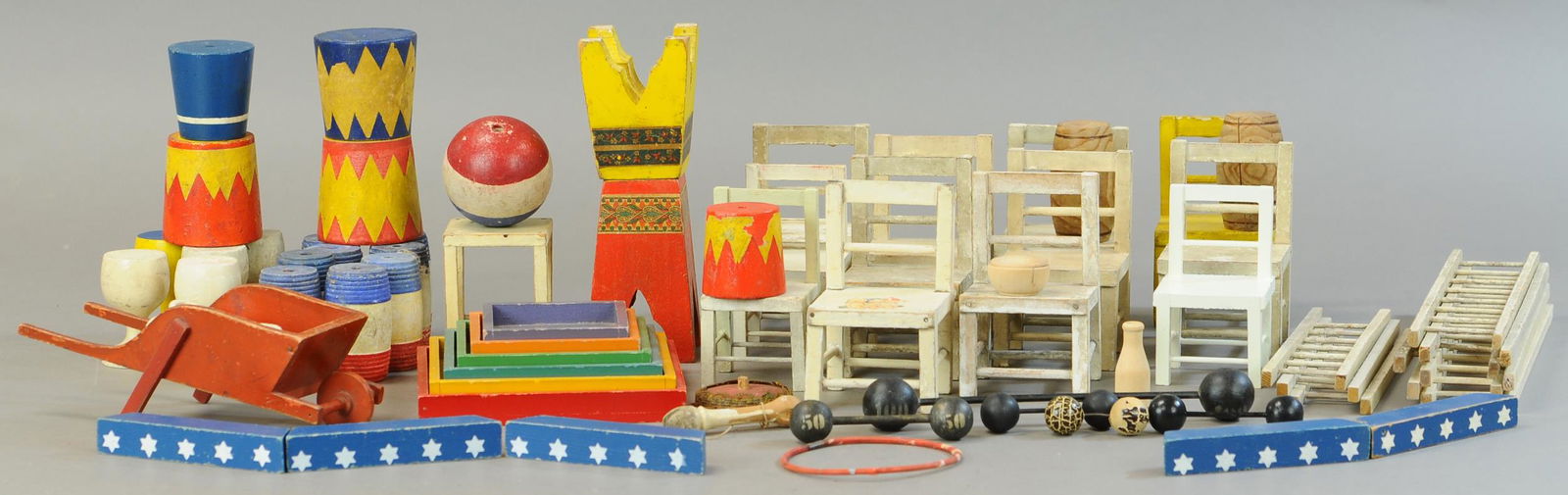 SCHOENHUT CIRCUS PROPS GROUPING (1 of 3)