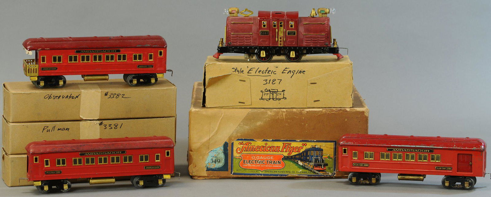 BOXED AMERICAN FLYER PASSENGER SET (1 of 3)
