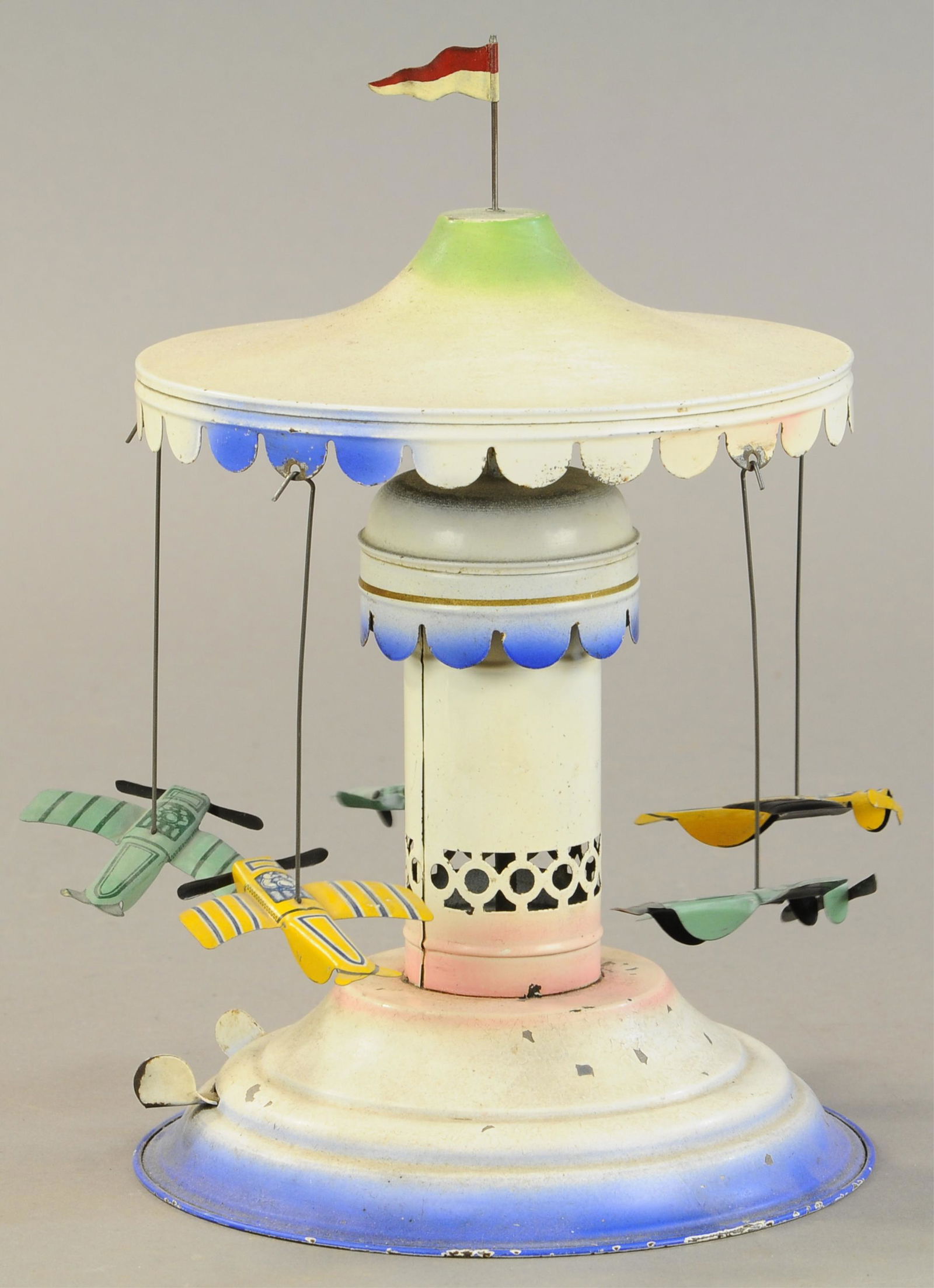 GERMAN SQUEEZE TOY AIRPLANE CARROUSEL (1 of 4)