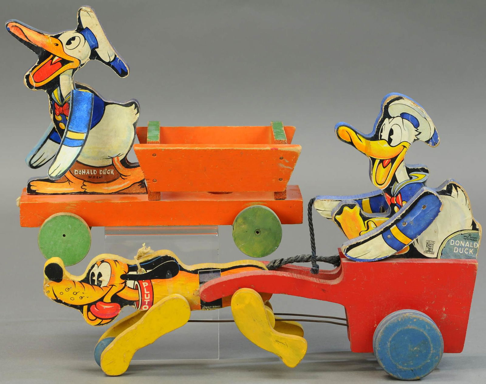 TWO FISHER PRICE DONALD DUCK TOYS (1 of 2)