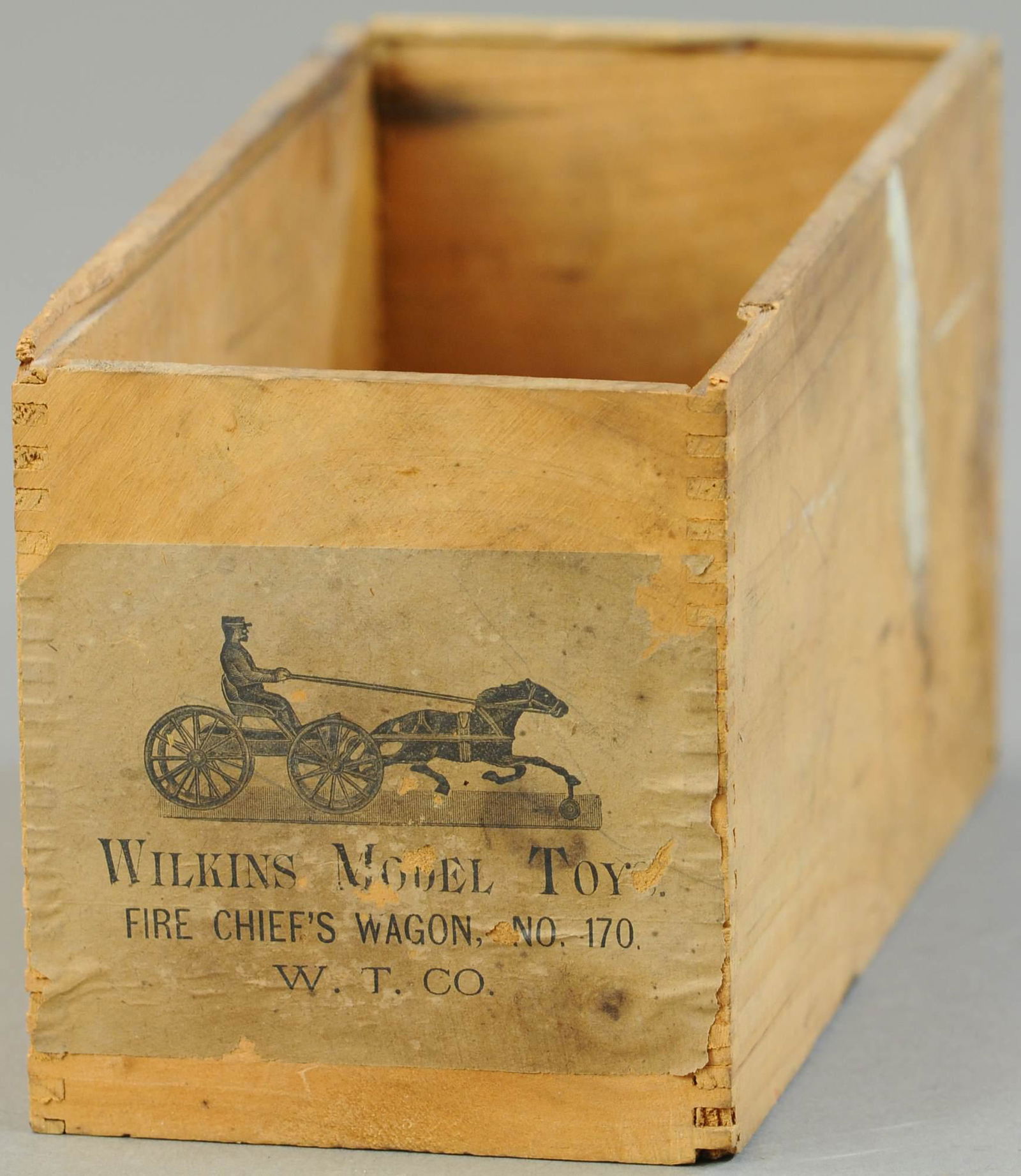 WILKINS HORSE CART WOODEN BOX (1 of 3)