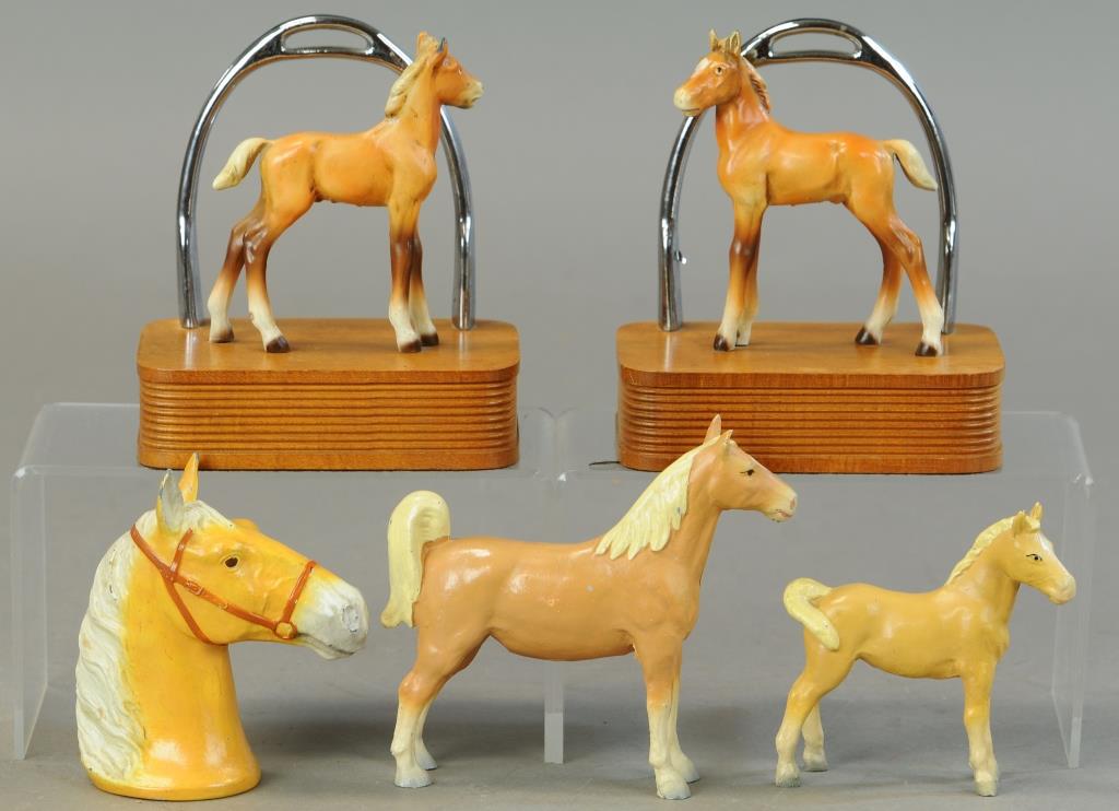 GROUPING OF METAL HORSE NOVELTIES (1 of 2)