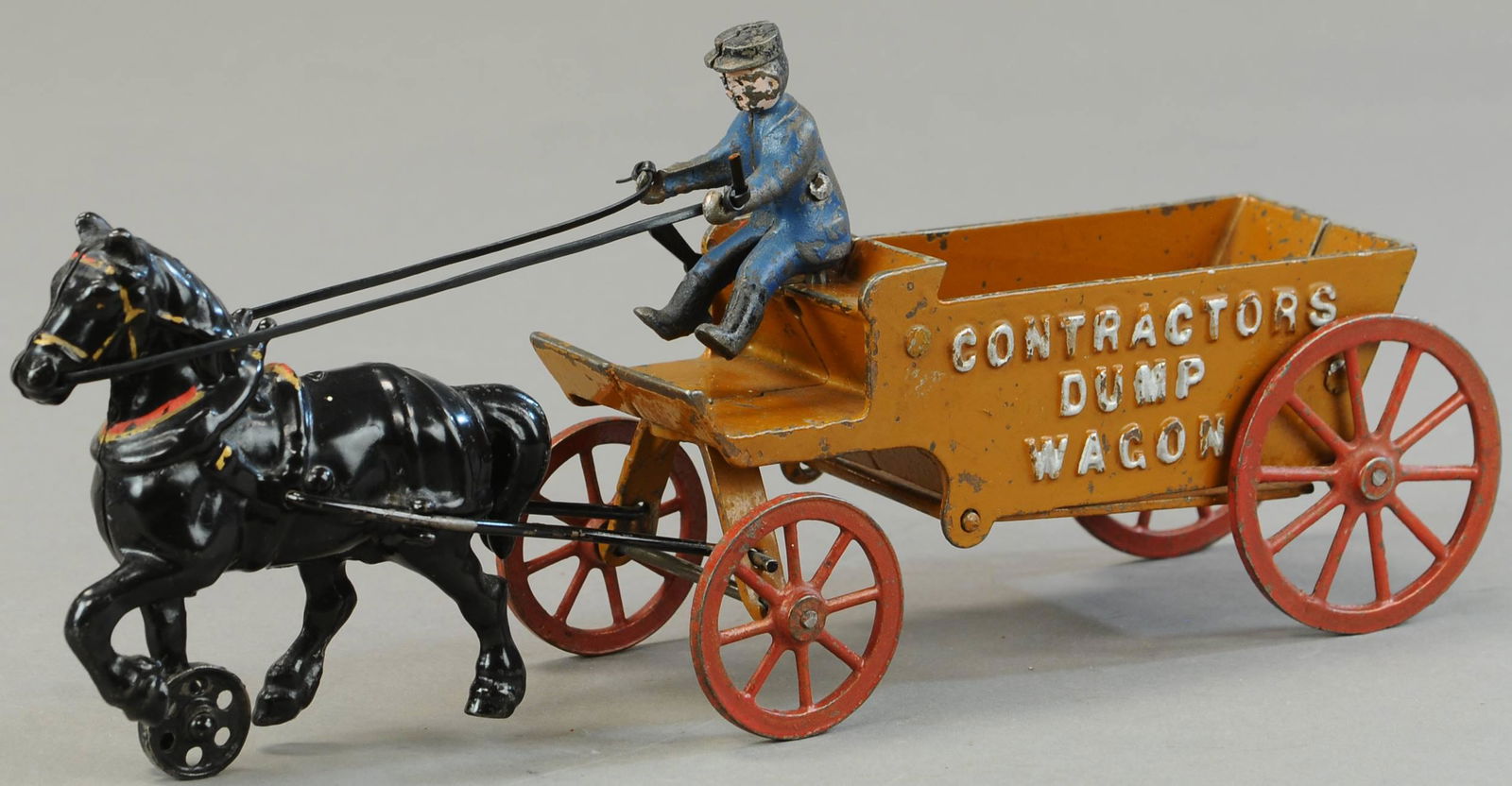 ARCADE HORSE DRAWN CONTRACTORS DUMP WAGON (1 of 3)