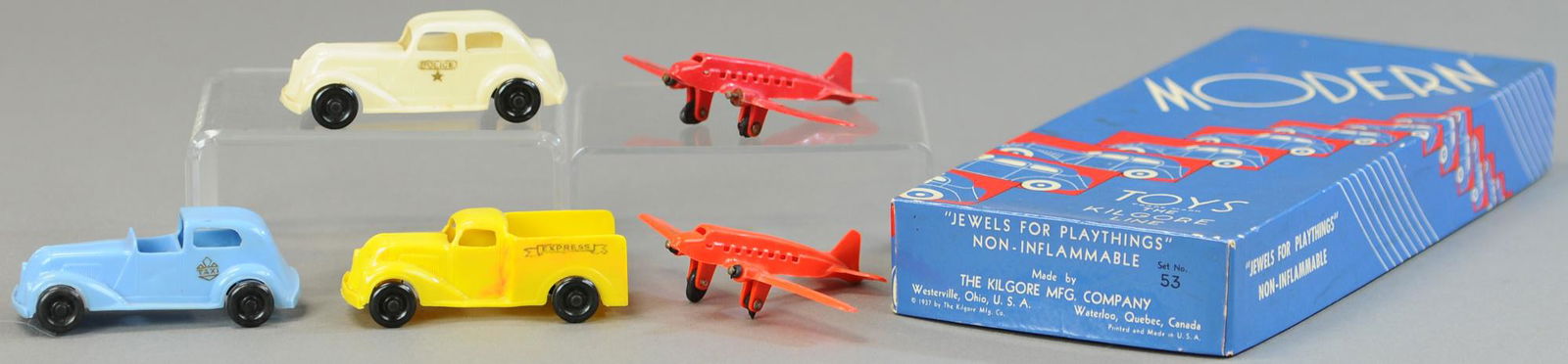 BOXED KILGORE MODERN TOYS TRANSPORTATION SET (1 of 3)
